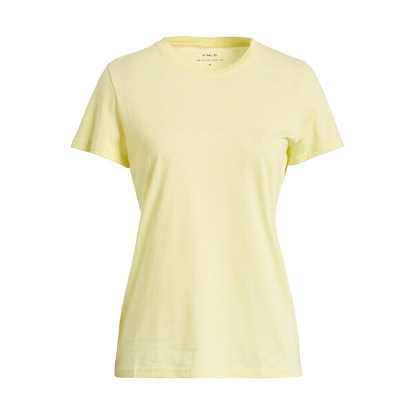 【貨物輸送無料】 ヴィンス レディース プルオーバー トップス T-shirts Yellow