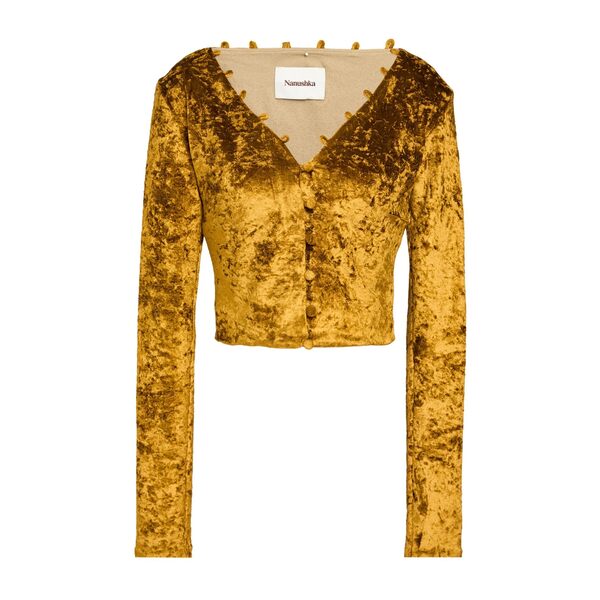 【送料無料】 ナヌーシュカ レディース カーディガン アウター Cardigans Yellow