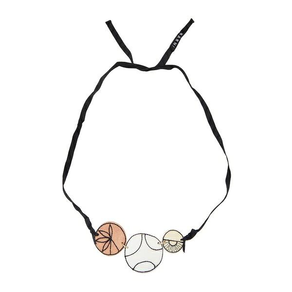 【送料無料】 マルニ レディース ネックレス・チョーカー・ペンダントトップ アクセサリー Necklaces Black｜asty