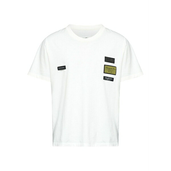 マルタンマルジェラ メンズ プルオーバー トップス Round-neck t-shirt Neutrals