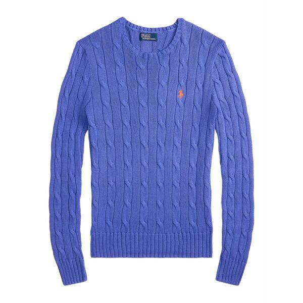 ラルフローレン レディース 編み物\u0026スウェーター アウター Cable-knit cotton sweater Blue