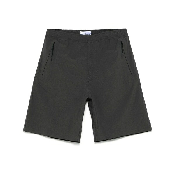 ストーンアイランド メンズ 心地好いズボン下 ボトムス Logo-embroidered shorts Grey