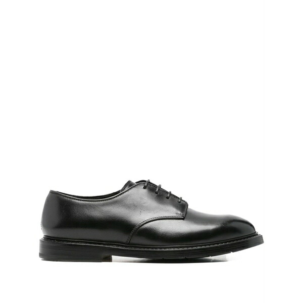 プレミアータ メンズ 御召しものシューズ シューズ Lace-up leather oxford shoes  Black