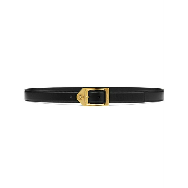 ヴェルサーチ メンズ 胴締め 佩び物 Medusa biggie leather belt Black