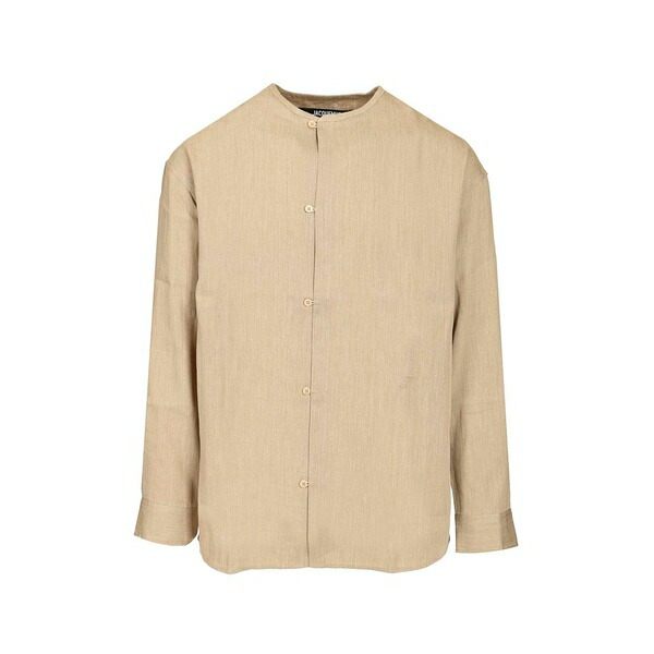 ジャクエムス メンズ シャツ トップス Pastro buttoned shirt Neutrals｜asty