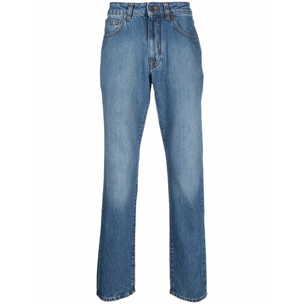 ボリオリ メンズ ジーンズズボン下 ボトムス Mid-rise straight-leg jeans Blue
