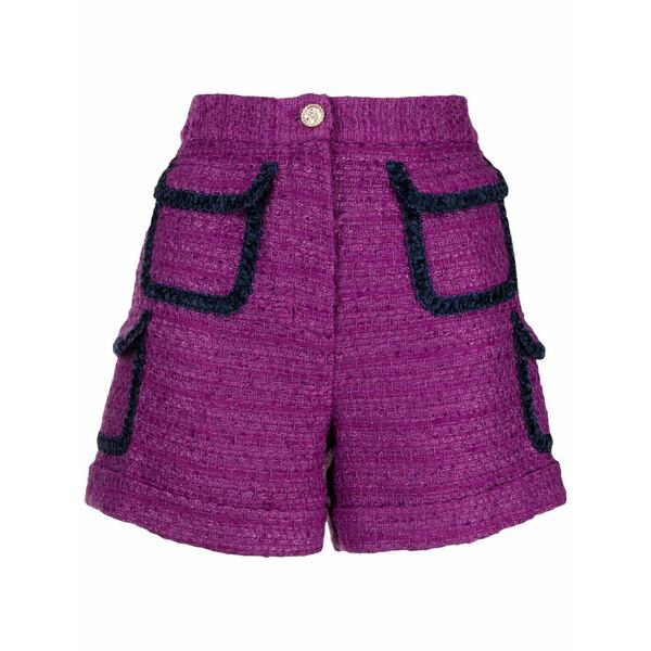 エドワードアンカーパリ レディース カジュアルパンツ ボトムス Tweed pocketed shorts Purple|asty