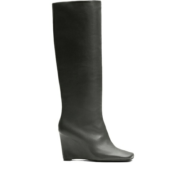 アミ レディース ブーツ シューズ 90mm two-tone knee-high boots Grey|asty