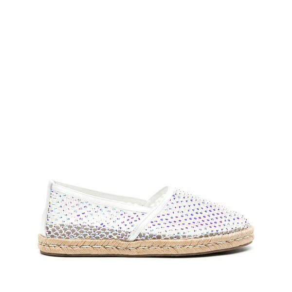 ル シラ レディース サンダル シューズ Gilda crystal-embellished espadrilles White｜asty