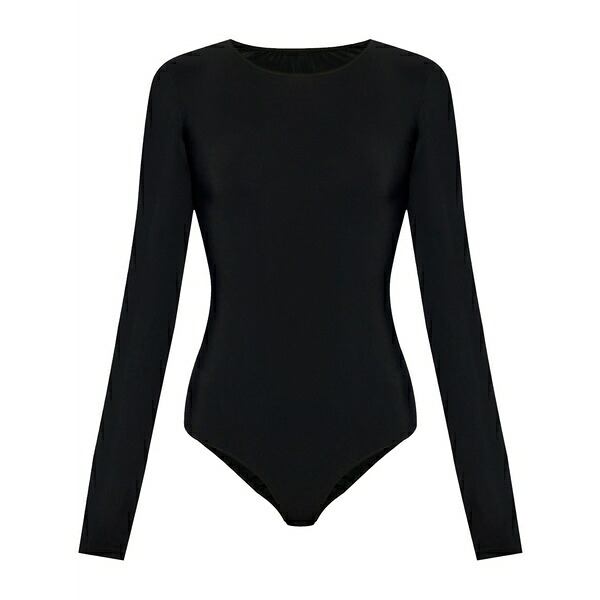 マルタンマルジェラ レディース ティーシャツ トップス Numbers-motif bodysuit Black トップス-Tシャツ・カットソー