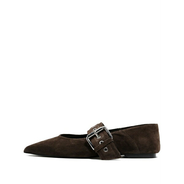 ビンバ イ ローラ レディース サンダル シューズ Buckle-strap pointed ballet flats Brown