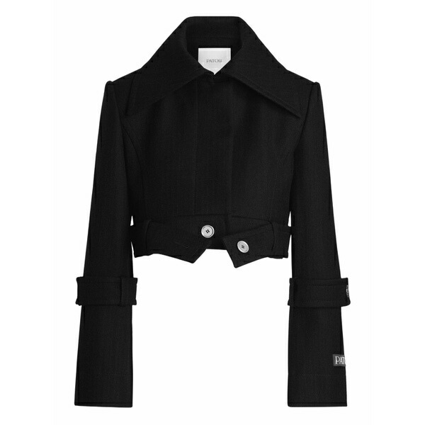 ジャンパトゥ レディース 上衣＆上衣 アウター Belted cropped jacket Grey