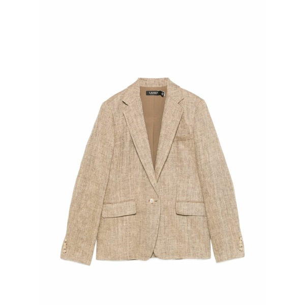 ラルフローレン レディース 上衣＆上衣 アウター Herringbone-pattern blazer Neutrals