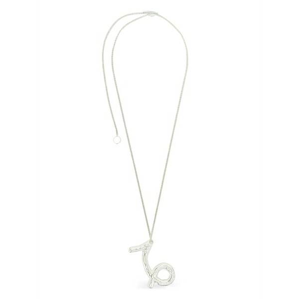 ジル・サンダー メンズ 首飾り・チョー鉄道車両 佩び物 Zodiac-pendant silver necklace Silver