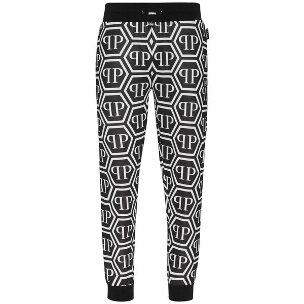 フィリップ飾り気の無い メンズ 心地好いズボン下 ボトムス Monogram track pants Black