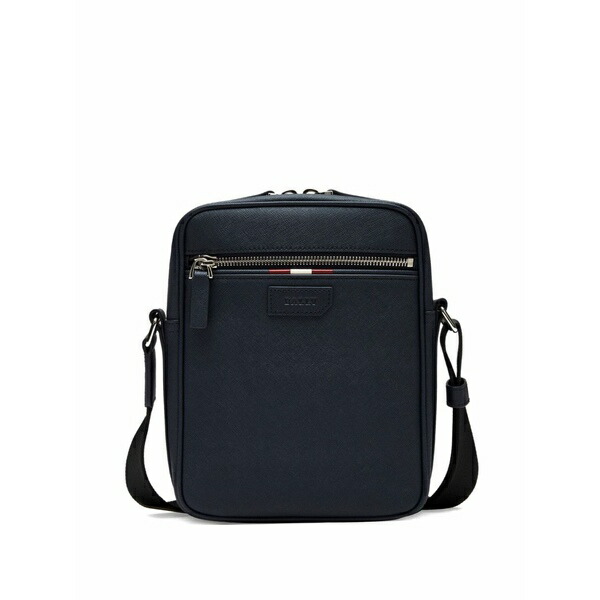 バリー メンズ ショルダーバッグ 御徒面子 Leather crossbody bag Blue