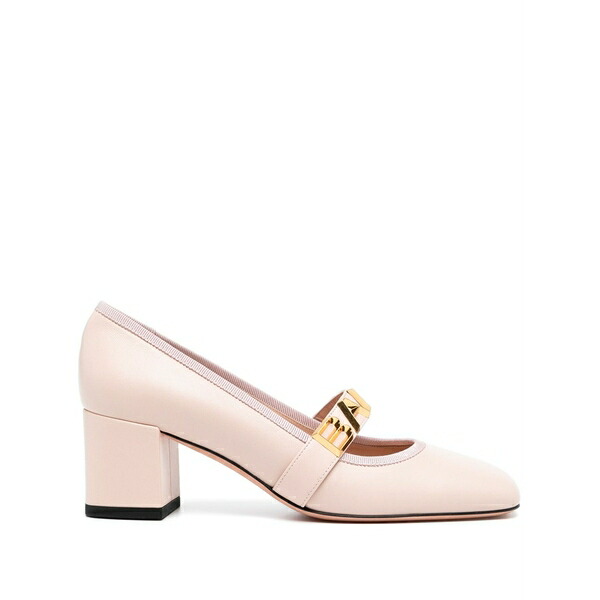 バリー レディース パンプス シューズ Spell 55粍 lettering-detail leather pumps Pink