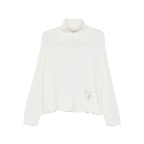 リュージョー レディース ニット\u0026セーター アウター Logo-embellished jumper White