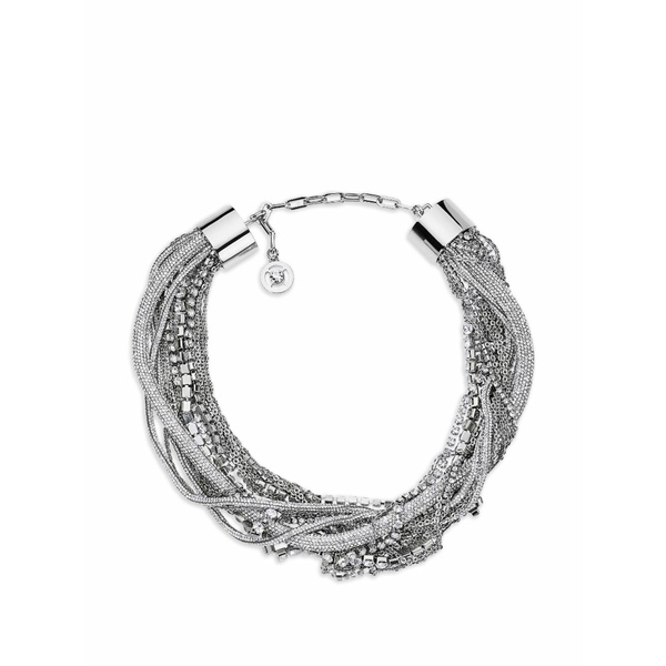 エリア レディース ネックレス・チョーカー・ペンダントトップ アクセサリー Messy chain crystal-embellished necklace Silver｜asty 101,090円
