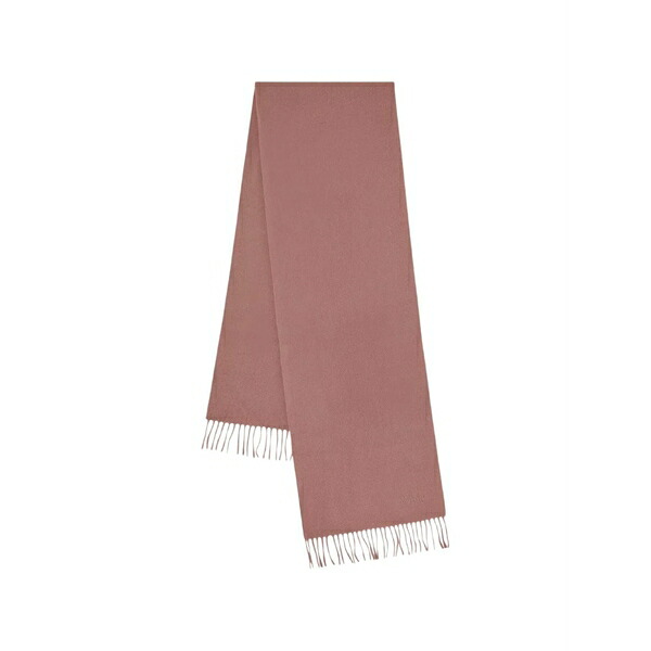 マル木ノ実 メンズ えり巻き・袈裟・えり巻き 付属物 Fringed cashmere scarf Pink