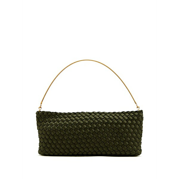 ナゲディ レディース ショルダーバッグ 御徒面子 Woven shoulder bag Green
