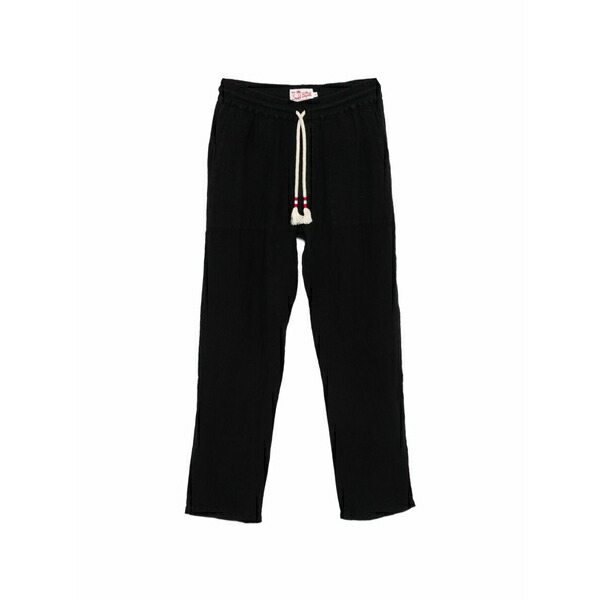 エムシーツーセイントバース メンズ カジュアルパンツ ボトムス Calais drawstring trousers Black|asty