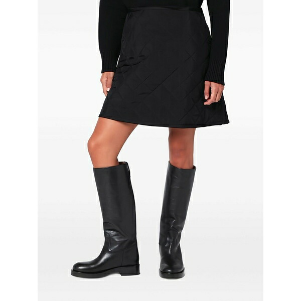 ジル・サンダー レディース スコート ボトムス Quilted mini skirt Black
