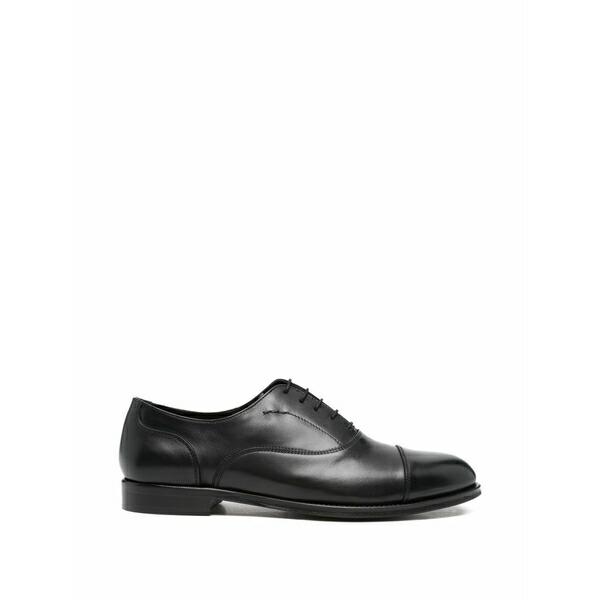 カルピエーレ メンズ 御召しものシューズ シューズ Cap-toe oxford shoes Black