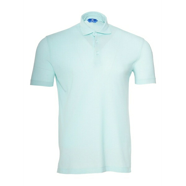 足がかり赤いこと メンズ スポーツシャツ トップス Quarter-button polo shirt Blue