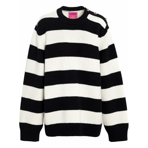 バリー レディース 編み物\u0026スウェーター アウター Striped intarsia-knit jumper Black