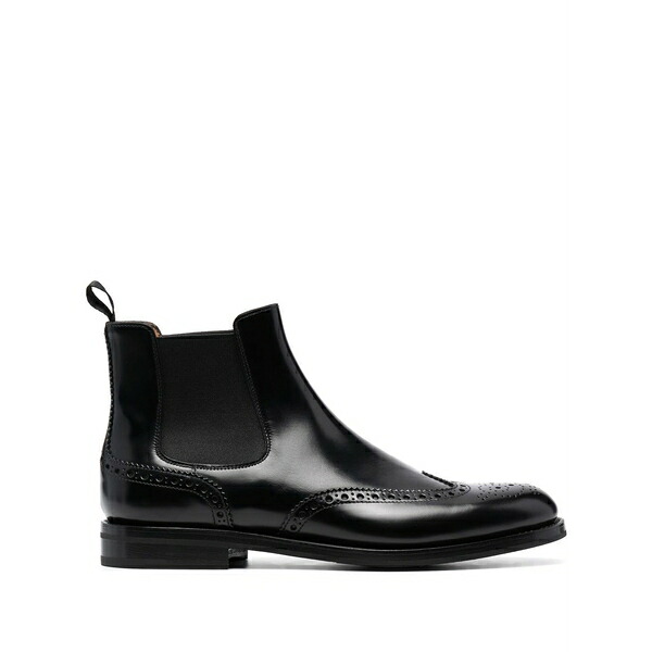 チャーチ レディース ブーツ シューズ Charlize brogue-detail chelsea boots Black|asty