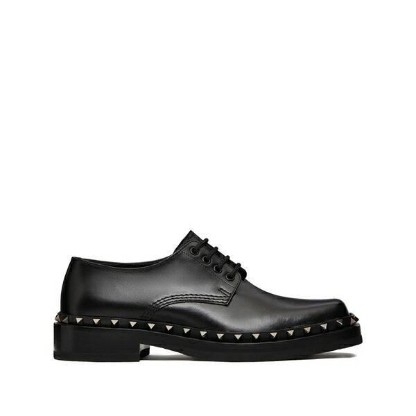 ヴァレンティノ ガラヴァーニ メンズ 御召しものシューズ シューズ M-way rockstud leather derby shoes Black