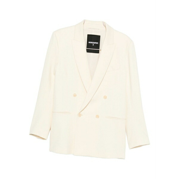 パトリツィア ペペ レディース 上衣＆上衣 アウター Double-breasted blazer White