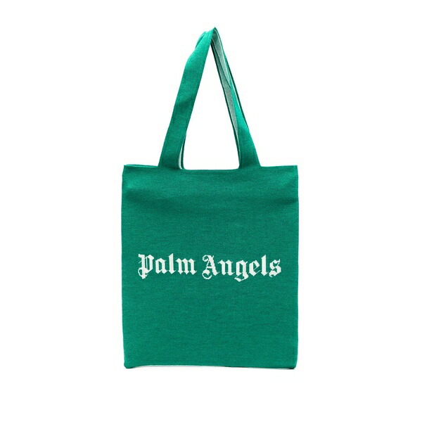 パーム・エンジェルス メンズ トートバッグ 御徒面子 Logo-print tote bag Green