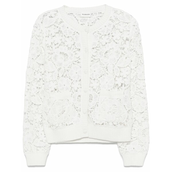 パロッシュ レディース カーディガン アウター Copper cardigan White｜asty