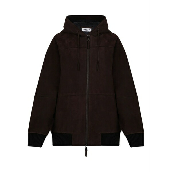 パロッシュ レディース パーカー・スウェットシャツ アウター Zip-up hoodie Brown