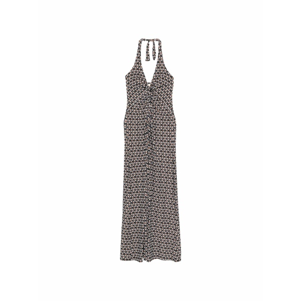 イウ リタ メンノイア レディース 衣装 トップス Halter patterned dress Black