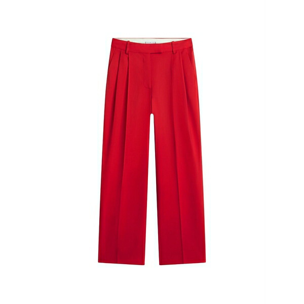 トミー ヒルフィガー レディース カジュアルパンツ ボトムス Pleated trousers Red|asty