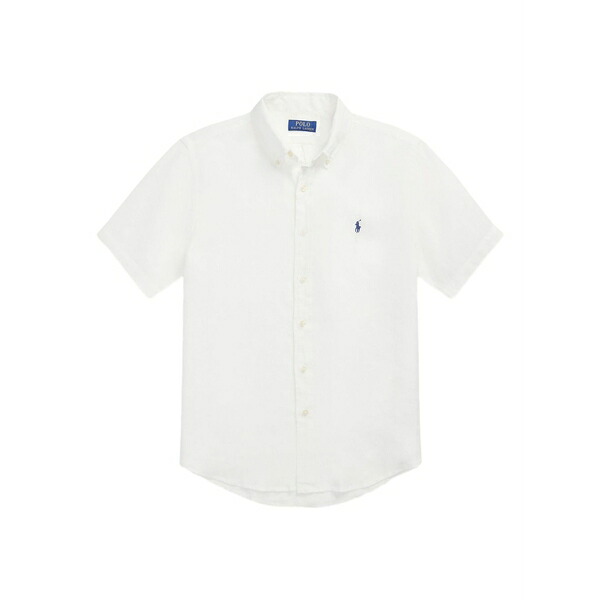 ラルフローレン メンズ プルオーバー トップス Linen shirt  White
