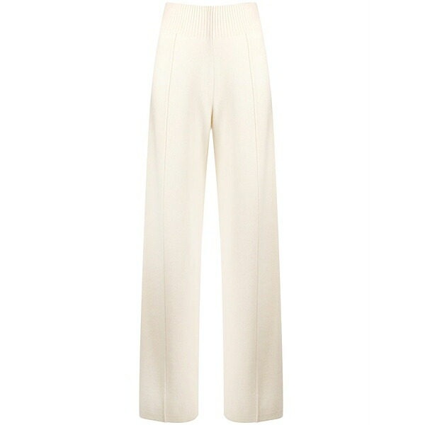 プリングル オブ スコットランド レディース カジュアルパンツ ボトムス Wide-leg knitted trousers White｜asty