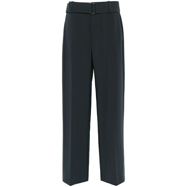 ヴィンス レディース カジュアルパンツ ボトムス Belted wide-leg trousers Grey|asty