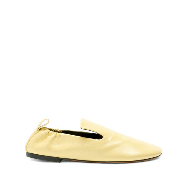 プロエンザショラー レディース スリッポン・ローファー シューズ Glove ruched loafers Yellow