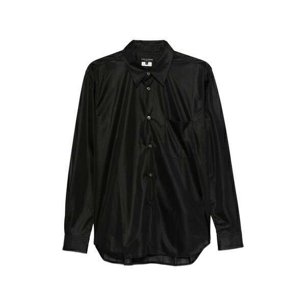 コムデギャルソン メンズ シャツ トップス Chest-pocket shirt Black|asty