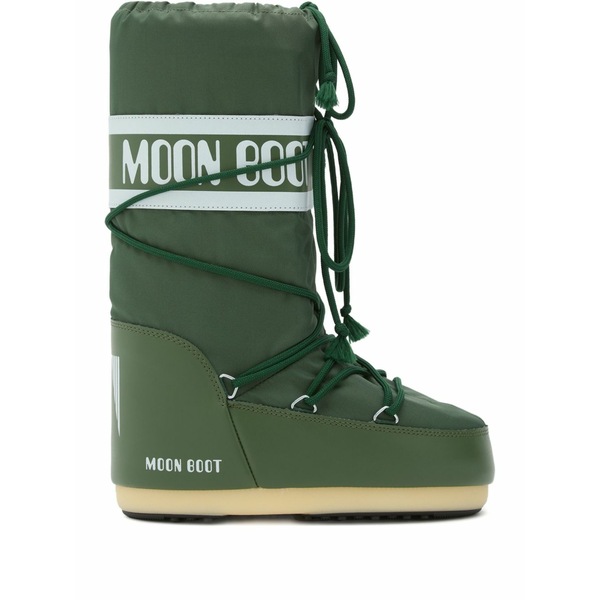ムーンブーツ メンズ ブーツ シューズ Icon lace-up padded boots Green|asty