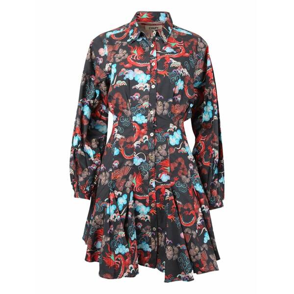 チュフィ レディース ワンピース トップス Ushi mini dress Black|asty