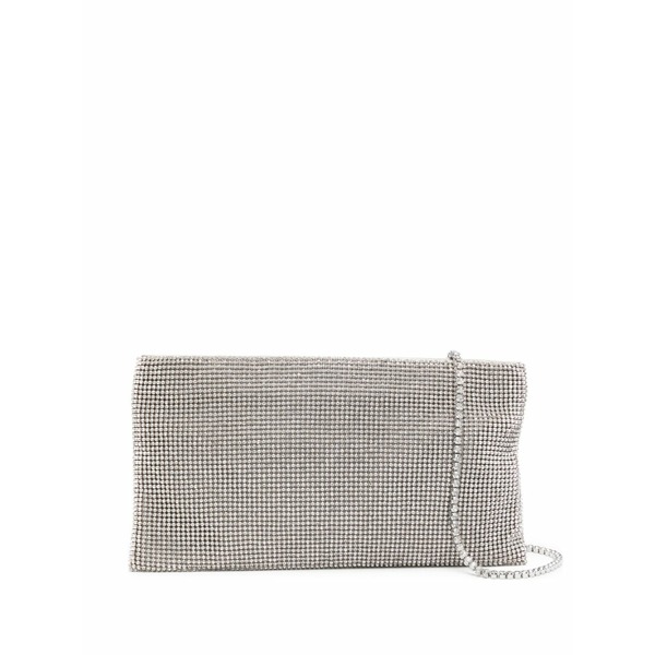 ベネデッタベルジッチーズ レディース クラッチペダル御徒面子 御徒面子 Embellished chain-strap clutch bag Silver