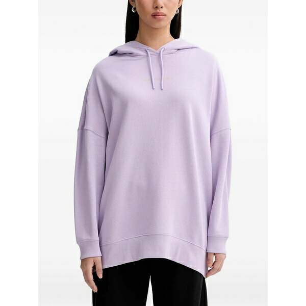マルコポーロ レディース パーカー・スウェットシャツ アウター Floral graphic hoodie Purple