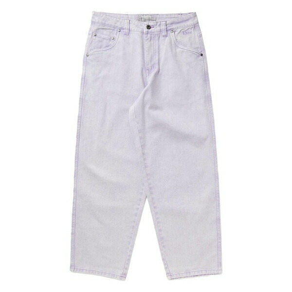 ダイム メンズ デニムパンツ ボトムス Logo-embroidered jeans Purple｜asty