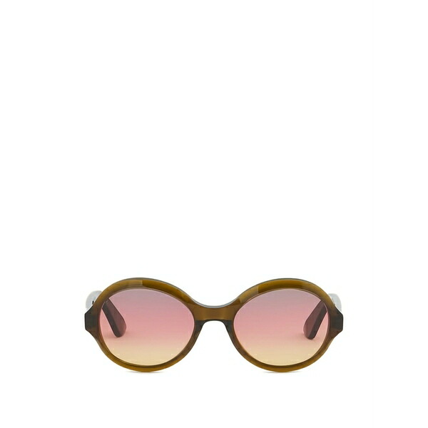 マルニ レディース 黒眼鏡＆アイウェア 付属物 Nozea round-shape sunglasses Brown バッグ・小物・ブランド雑貨-眼鏡・サングラス-サングラス