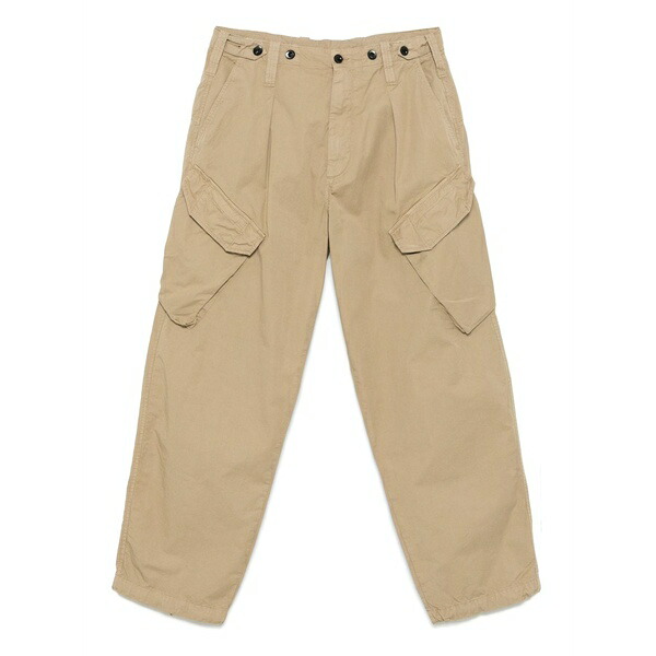 シーピーカンパニー メンズ カジュアルパンツ ボトムス Cotton gabardine trousers Neutrals|asty
